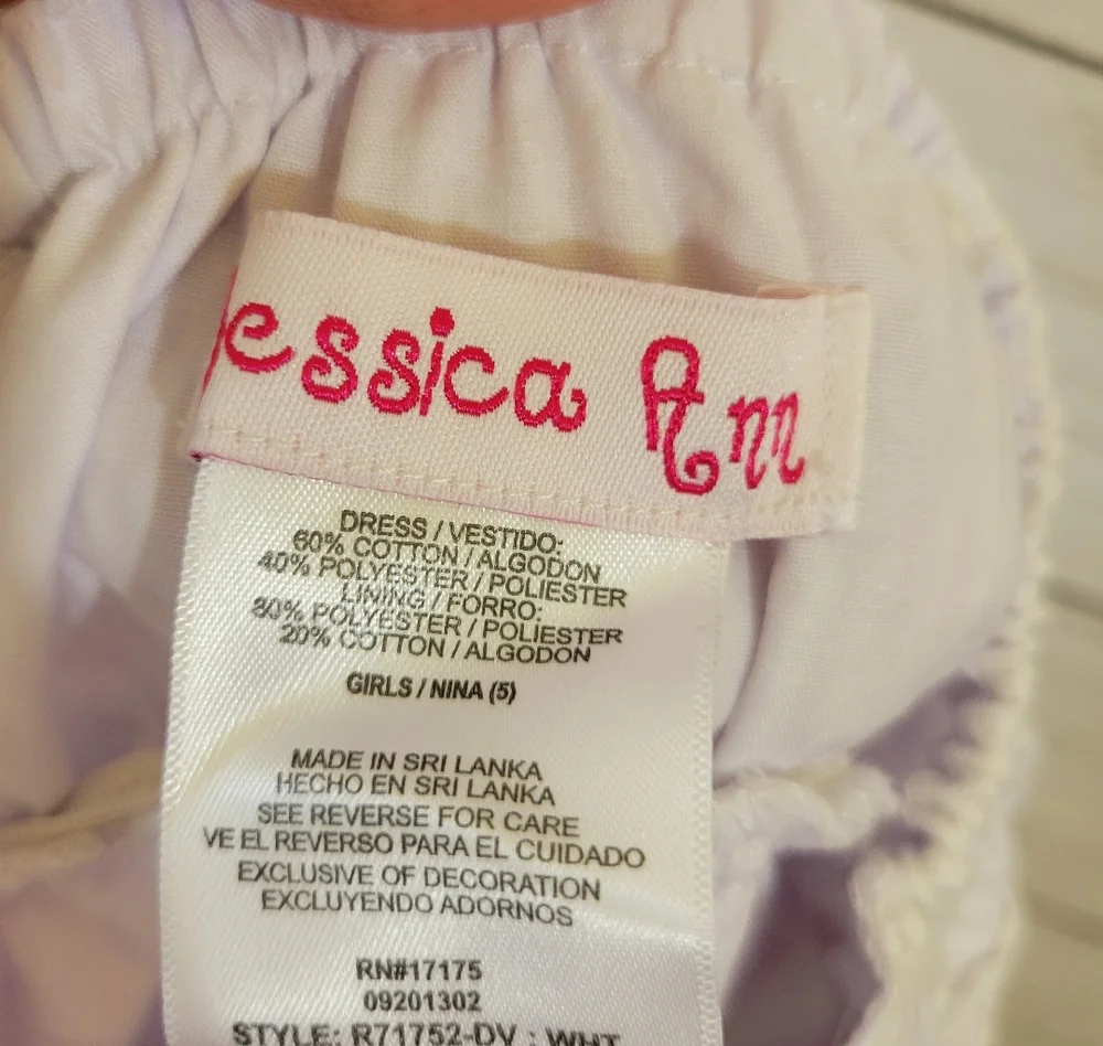Girls Jessica Ann Seersucker Halter Top Petticoat Sundress Tier Ruffles‎ Size 5